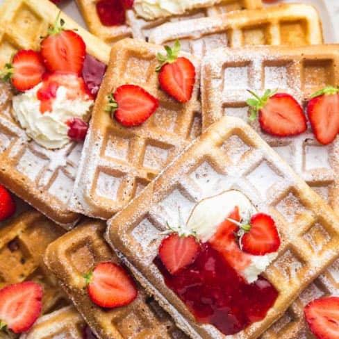 waffles-and-strawberries