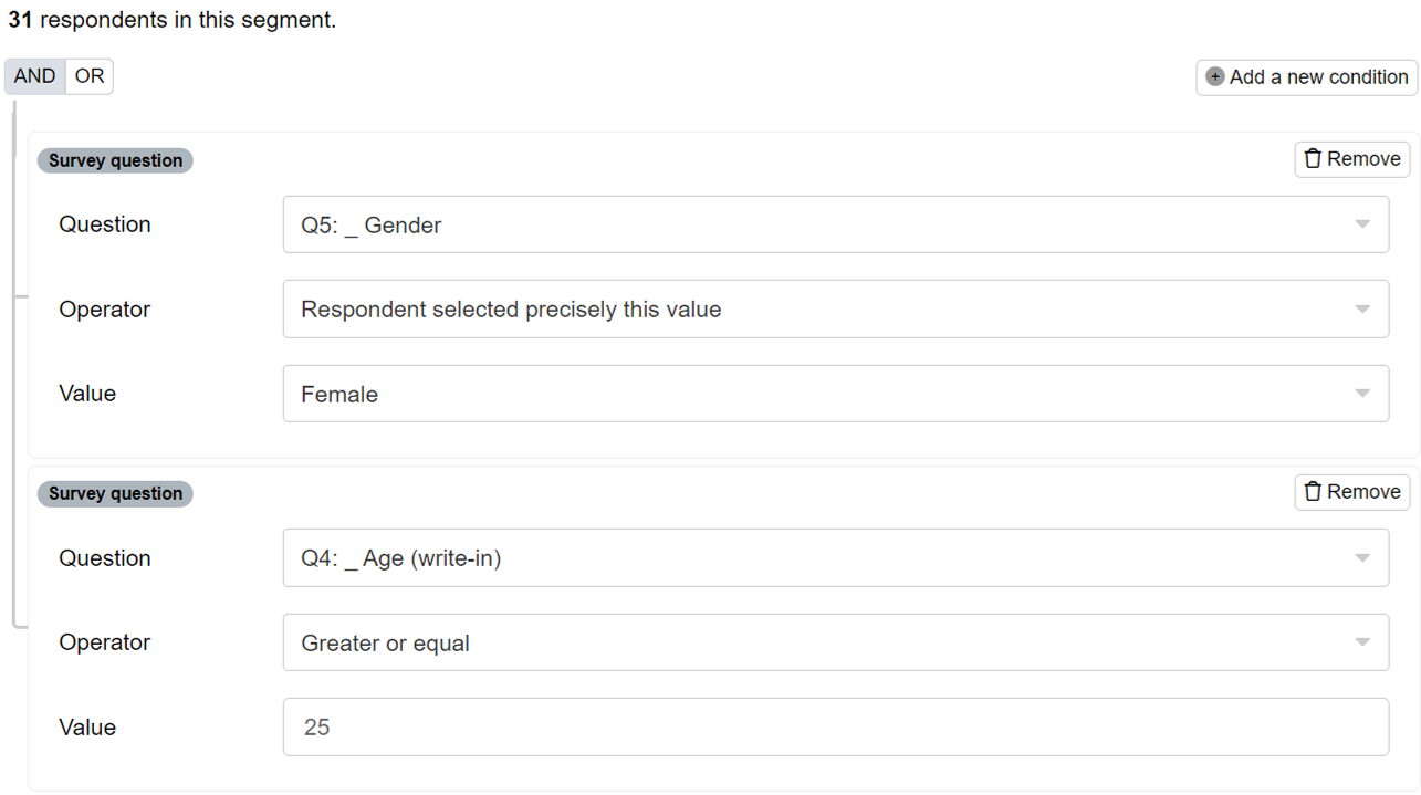 Adding logic to segmentation